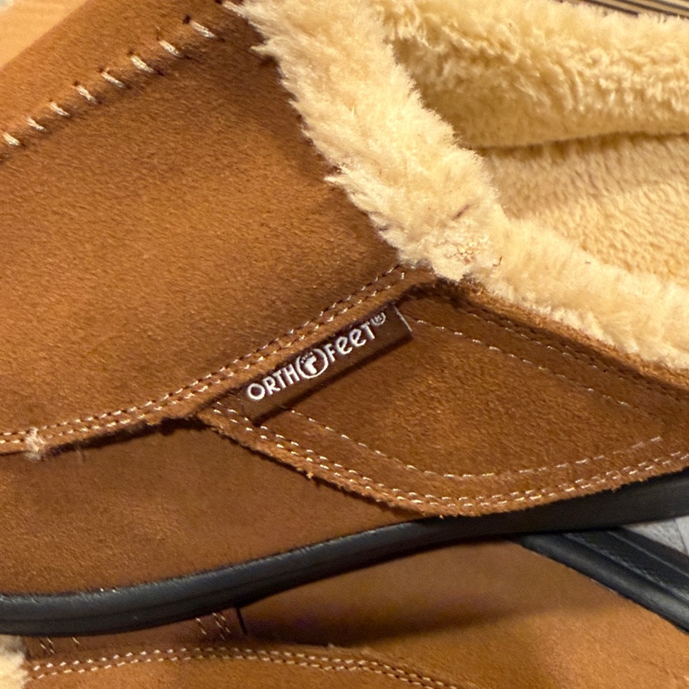 Orthofeet Men's Black Loafers with Ortho-Cushion System - Picture 4 of 8